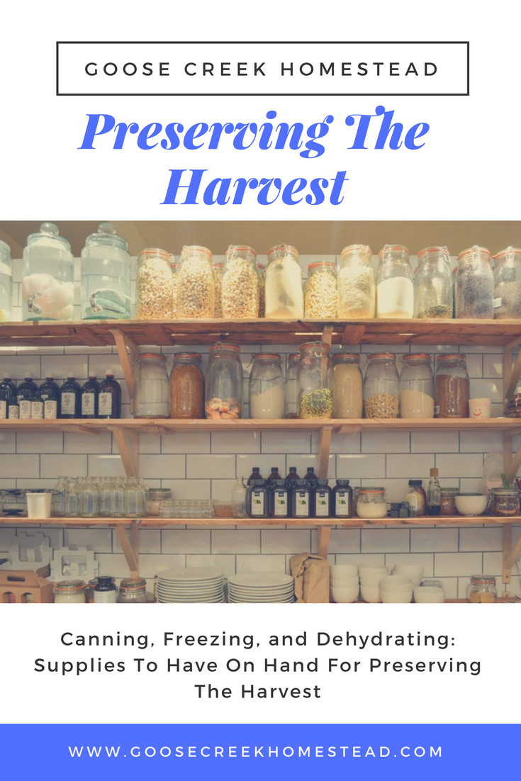 Canning, Freezing, and Dehydrating_ Supplies To Have On Hand For Preserving The Harvest-Goose Creek Homestead