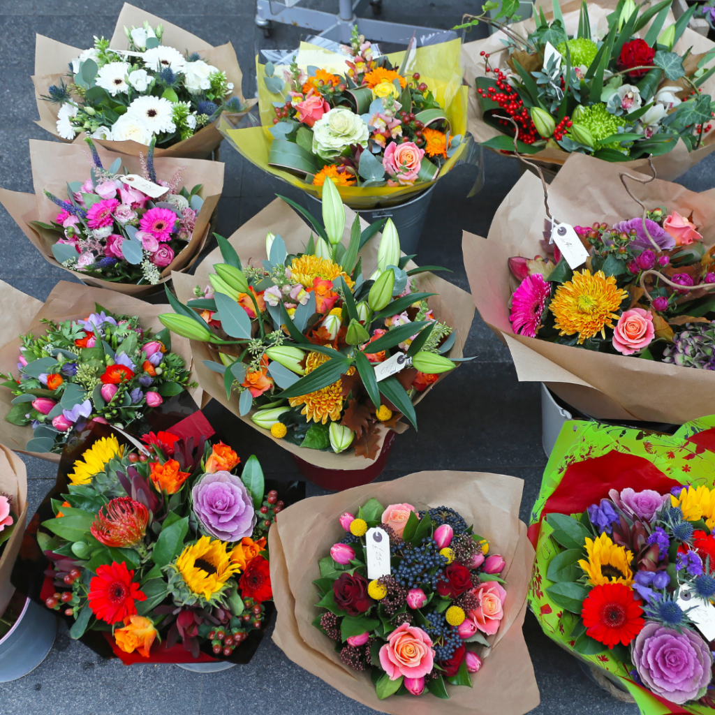 Market Bouquets from Our Flower Farm- How to Start a Flower Farm